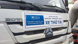 Thử tải cầu vượt chữ C nút giao Chùa Bộc - Phạm Ngọc Thạch