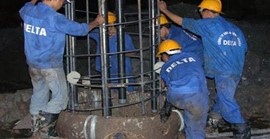 Thổi rửa và bơm phụt vữa gia cường chân cọc khoan nhồi