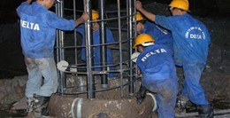 Thổi rửa và bơm phụt vữa gia cường chân cọc khoan nhồi