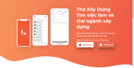Ứng dụng Thợ xây dựng: Kết nối nhân sự ngành xây dựng