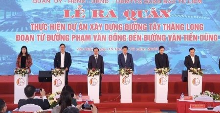 Thành phố Hà Nội khởi công xây dựng đường Tây Thăng Long