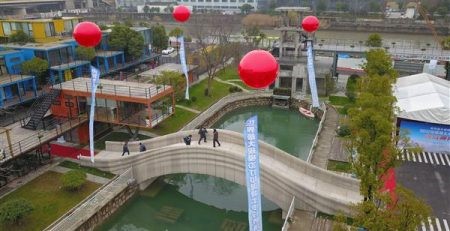 Cây cầu bê tông in 3D lớn nhất thế giới ở Thượng Hải