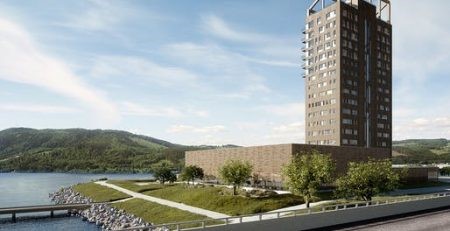 Công trình Mjosa – tháp cao tầng bằng gỗ tại Brumunddal, Na Uy