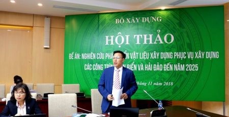 Hội thảo “Đề án nghiên cứu phát triển VLXD phục vụ XD các công trình ven biển và hải đảo đến năm 2025”