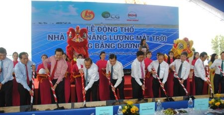 Động thổ Dự án năng lượng mặt trời 42 triệu USD đầu tiên tại Long An