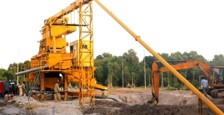 Công nghệ “biến” cát bẩn, cát nhiễm mặn thành cát xây dựng