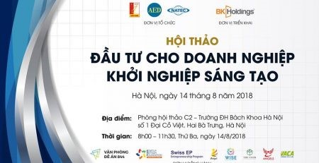 Hội thảo “Đầu tư cho Doanh nghiệp khởi nghiệp sáng tạo”