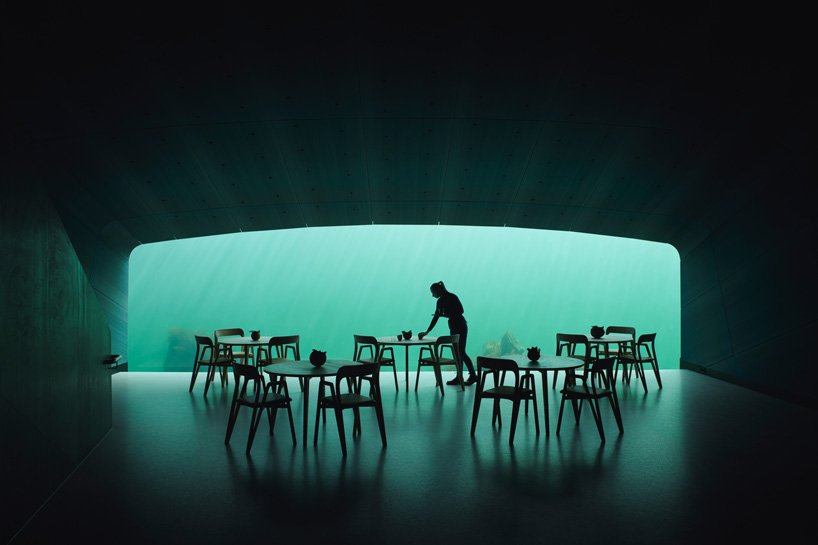 snÃ¸hetta completes europe''s first underwater restaurant in norway