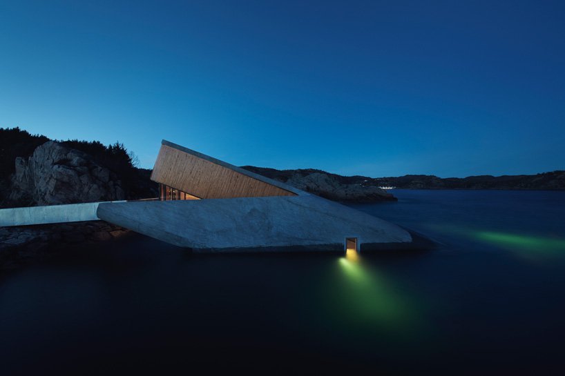 snÃ¸hetta completes europe''s first underwater restaurant in norway